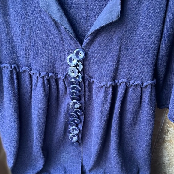 Anthropologie Moth Double Button Sweater Coat — HTF Color - Picture 6 of 16